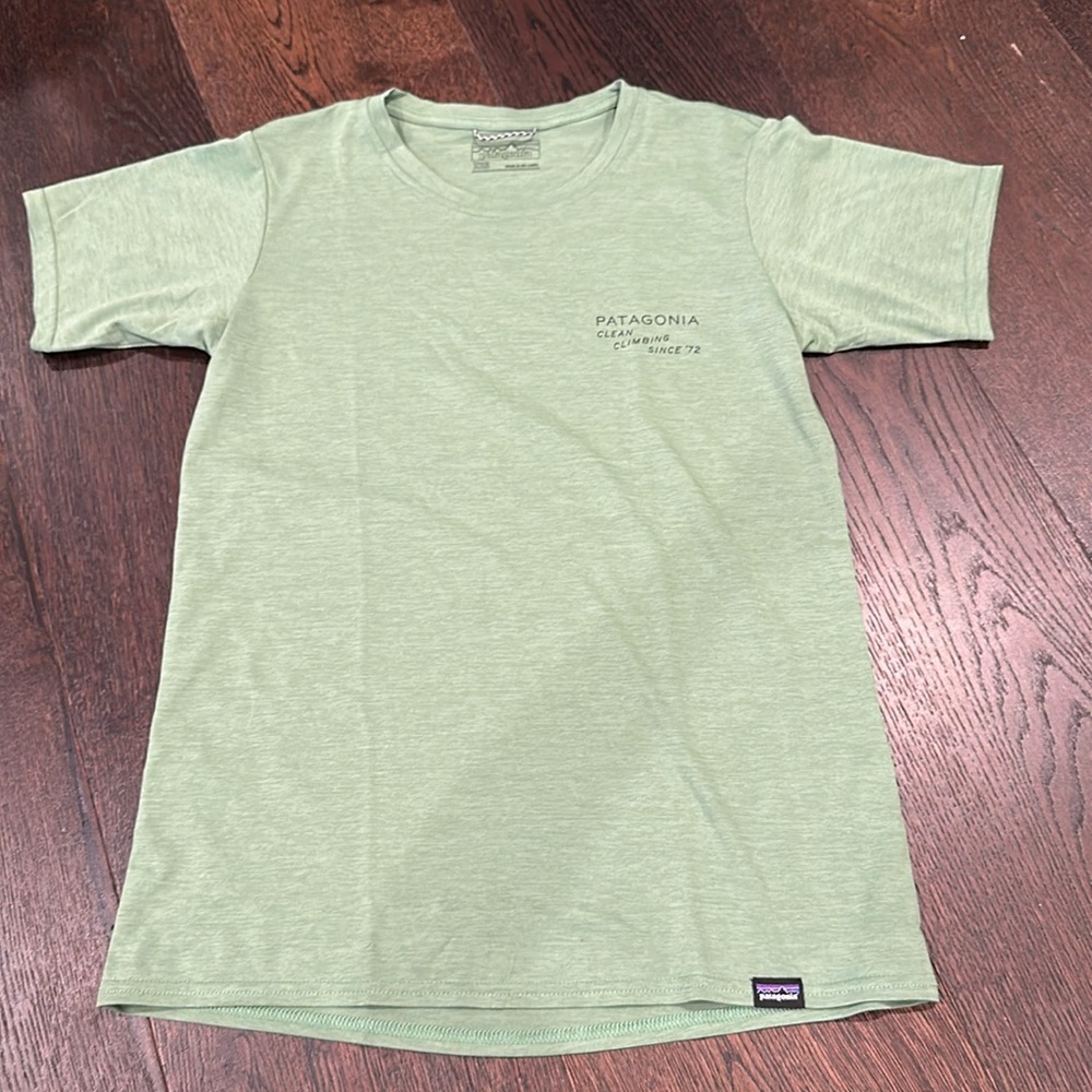 Light Green Sweat Wicking Patagonia T Shirt